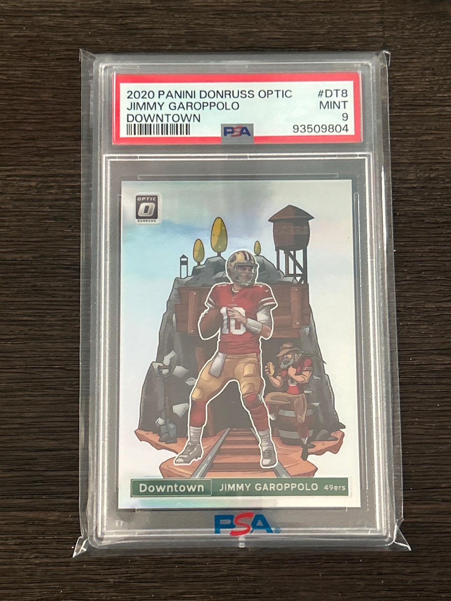 2020 Panini Donruss Optic Jimmy Garoppolo Downtown – PSA 9 Mint