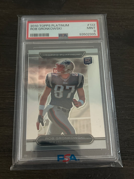 2010 Topps Platinum Rob Gronkowski Rookie Card – PSA 9 Mint