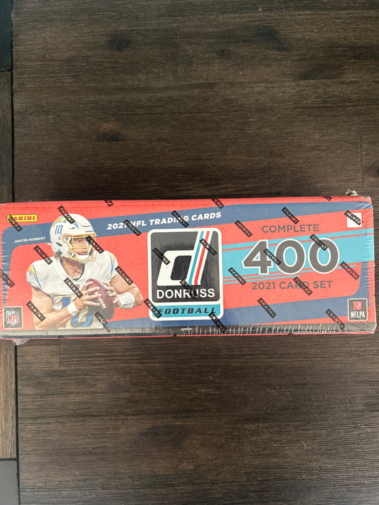 2021 Panini Donruss Football Complete 400-Card Set – Factory Sealed